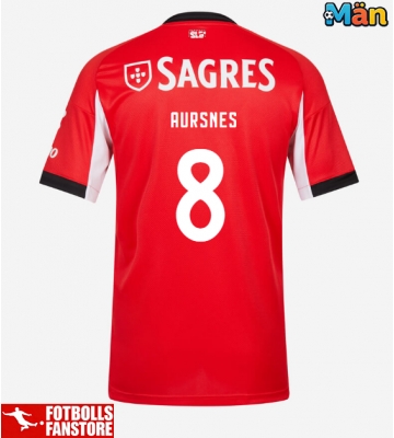 Benfica Fredrik Aursnes #8 Hemmatröja 2025-26 Kortärmad